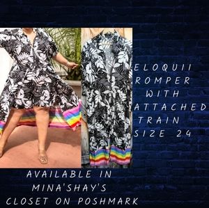 Eloquii romper with attached train